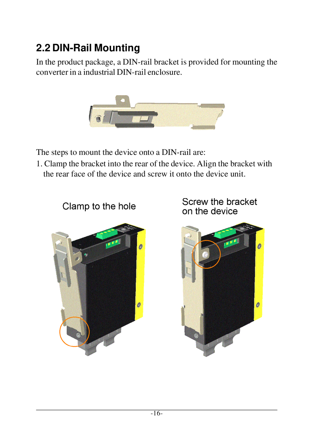 KTI Networks KCD-302 Series manual DIN-Rail Mounting 