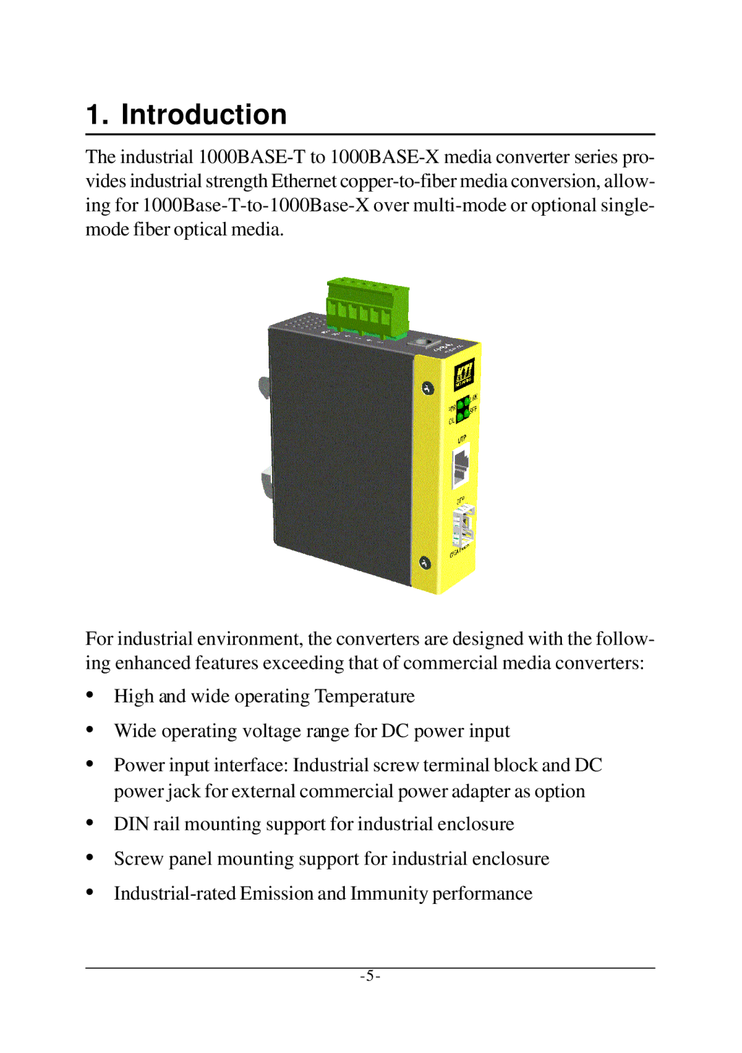 KTI Networks KCD-400 Series manual Introduction 