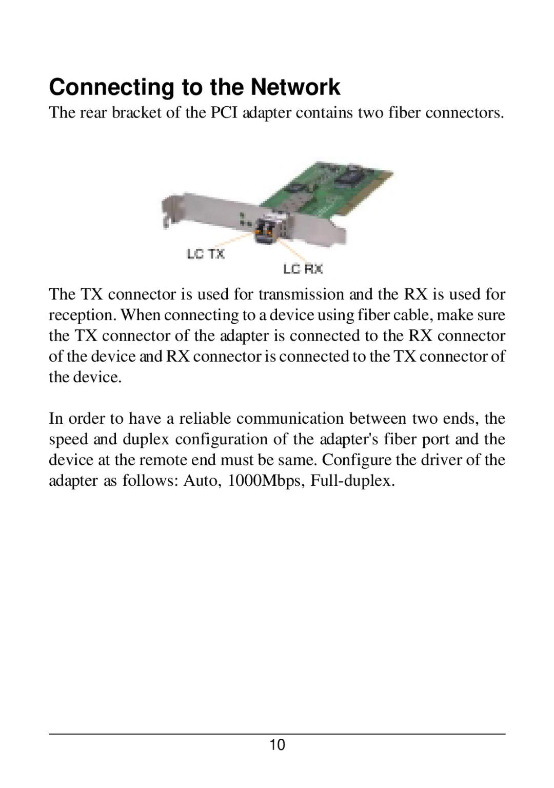 KTI Networks KG-500F manual Connecting to the Network 