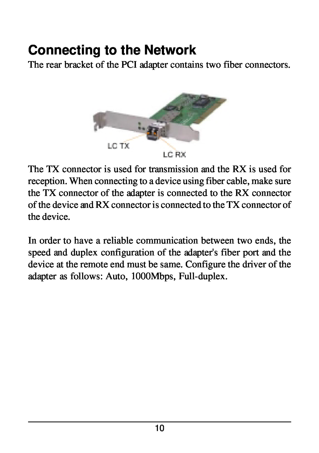 KTI Networks KG-500F manual Connecting to the Network 