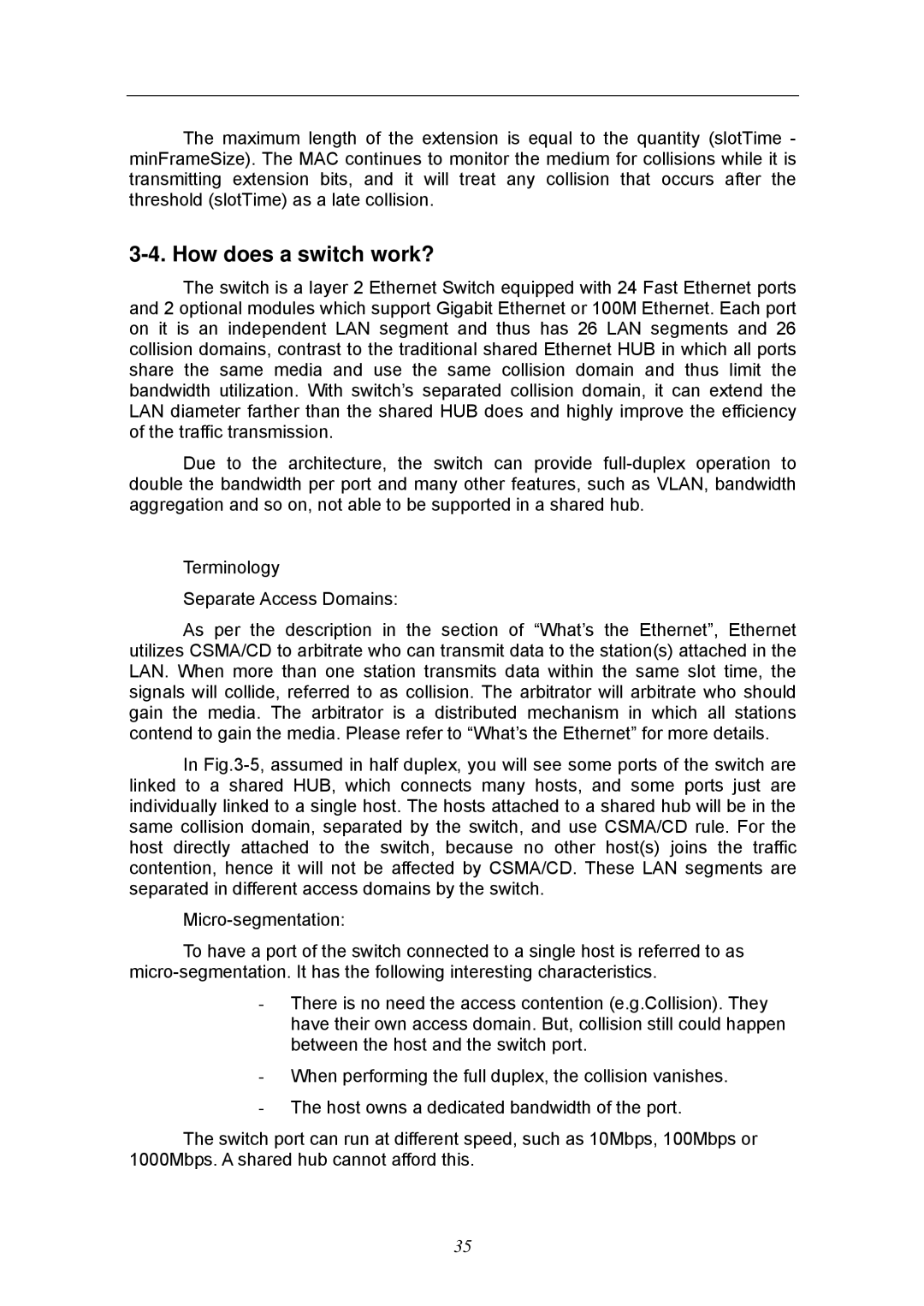 KTI Networks KGS-2404 manual How does a switch work? 