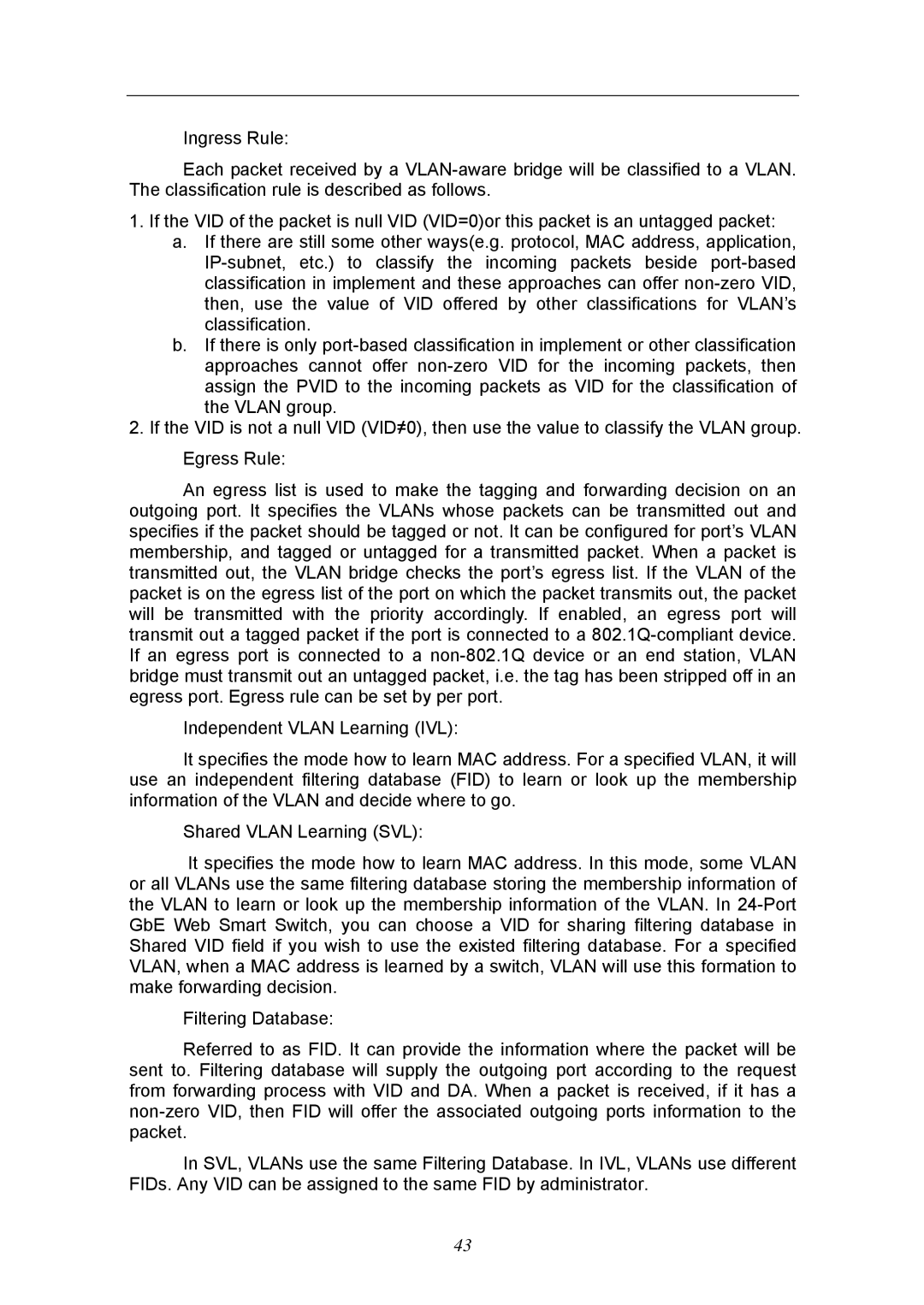 KTI Networks KGS-2404 manual 