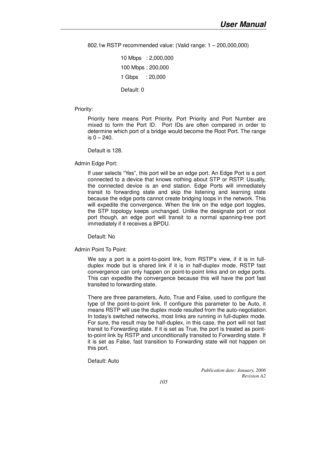 KTI Networks KGS-2416 user manual 105 