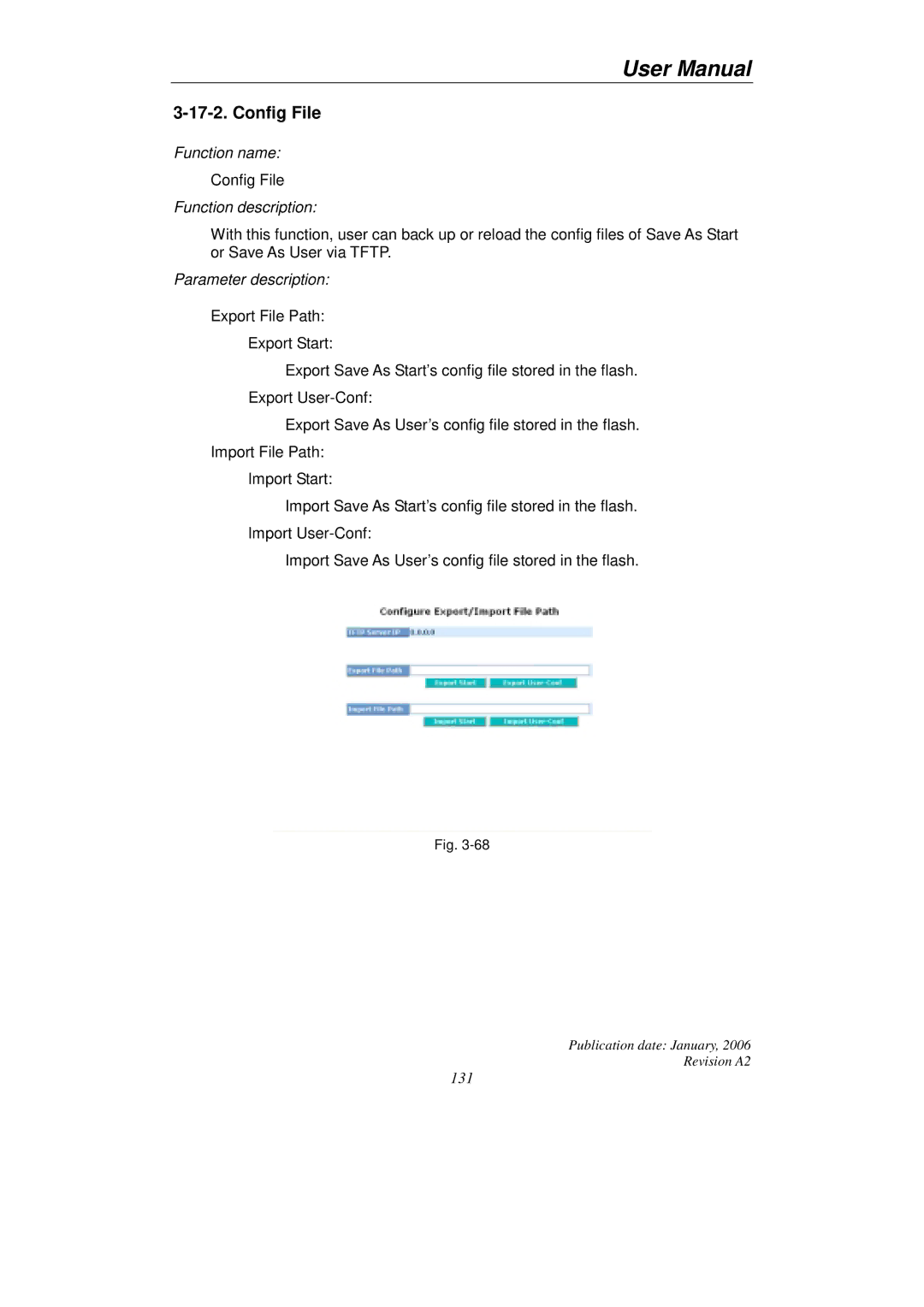 KTI Networks KGS-2416 user manual Config File 