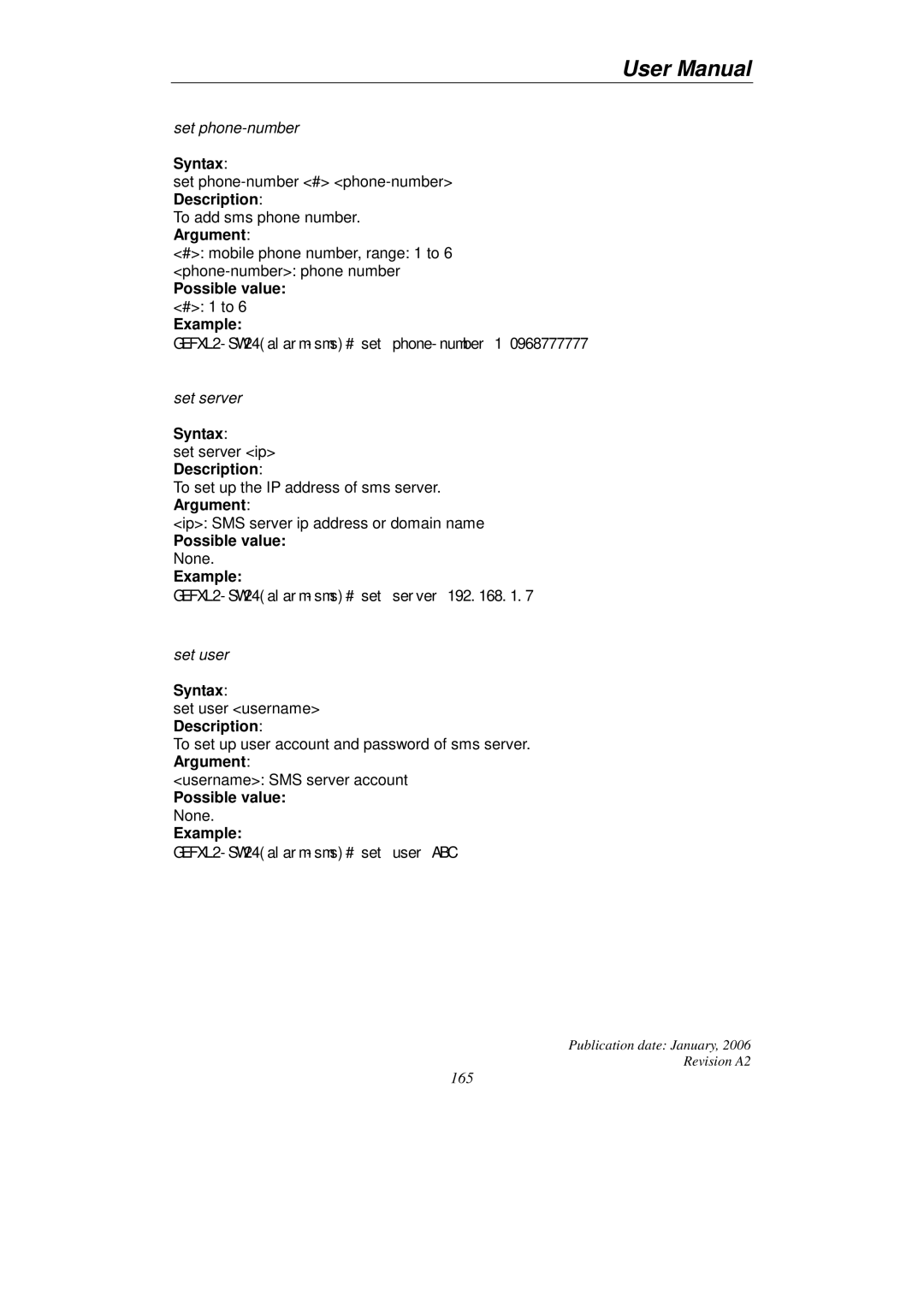 KTI Networks KGS-2416 user manual 165 