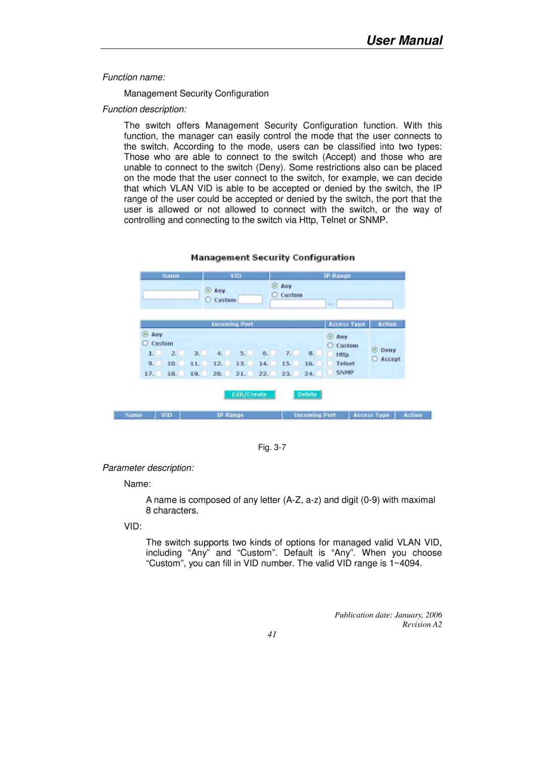 KTI Networks KGS-2416 user manual Vid 