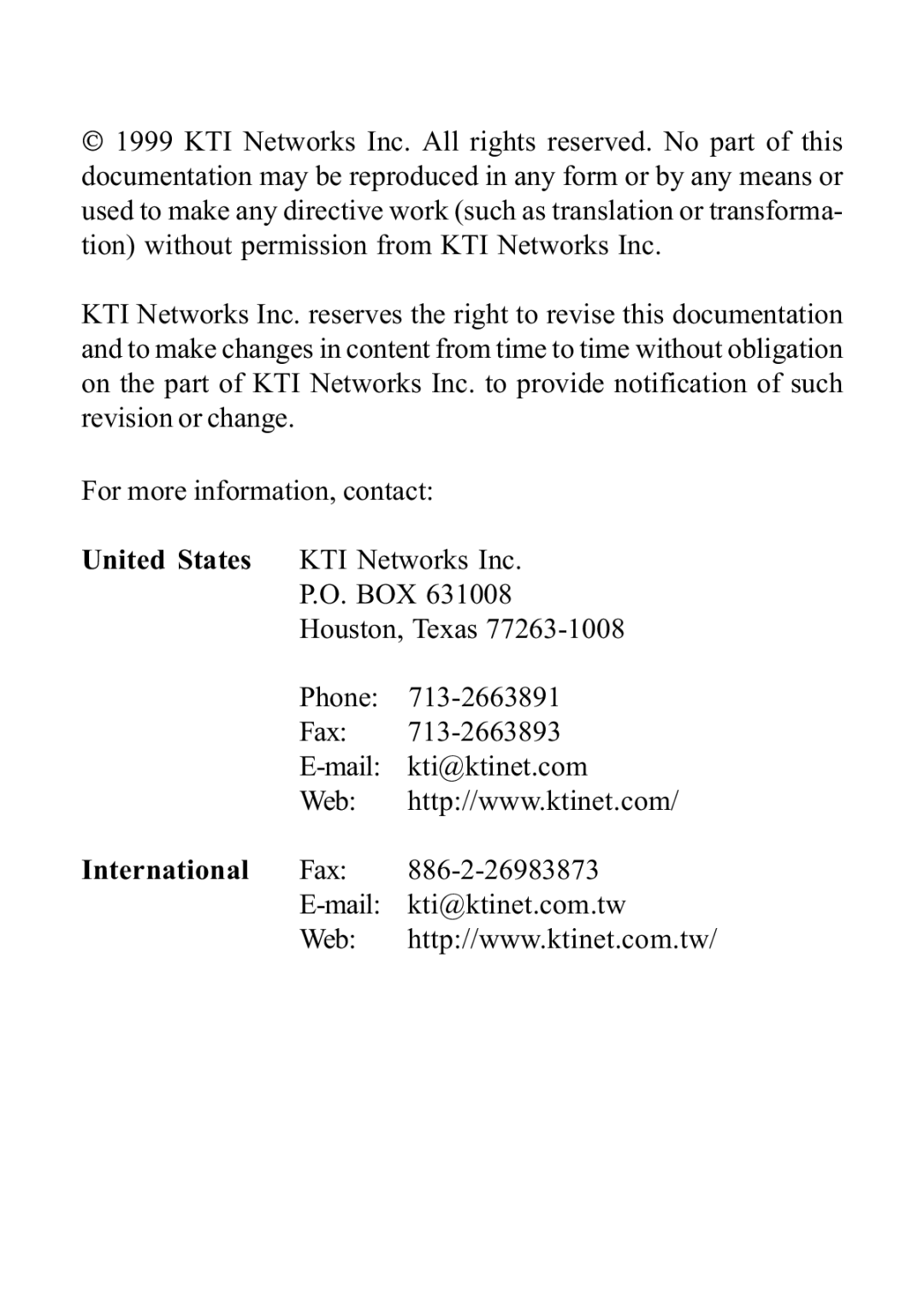 KTI Networks KS-220F/S-A, KS-220F/S-3, KS-220F/C, KS-220F/S-5, KS-220F/T manual 