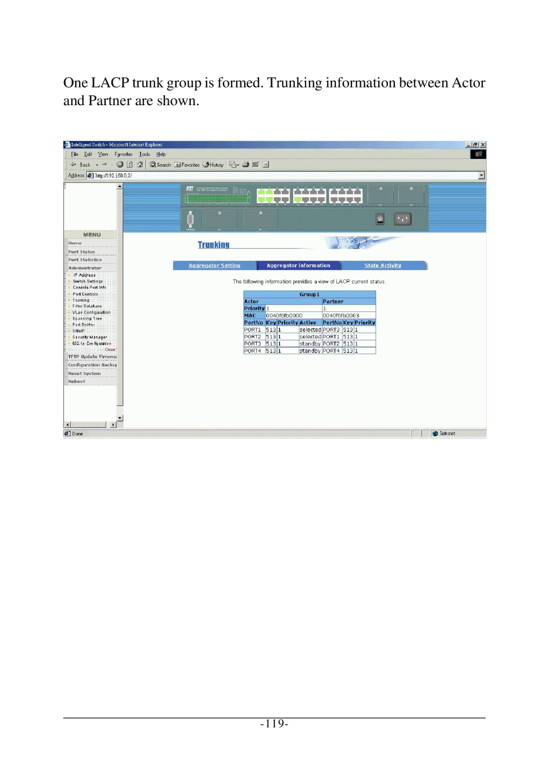 KTI Networks KS-2260 operation manual 119 