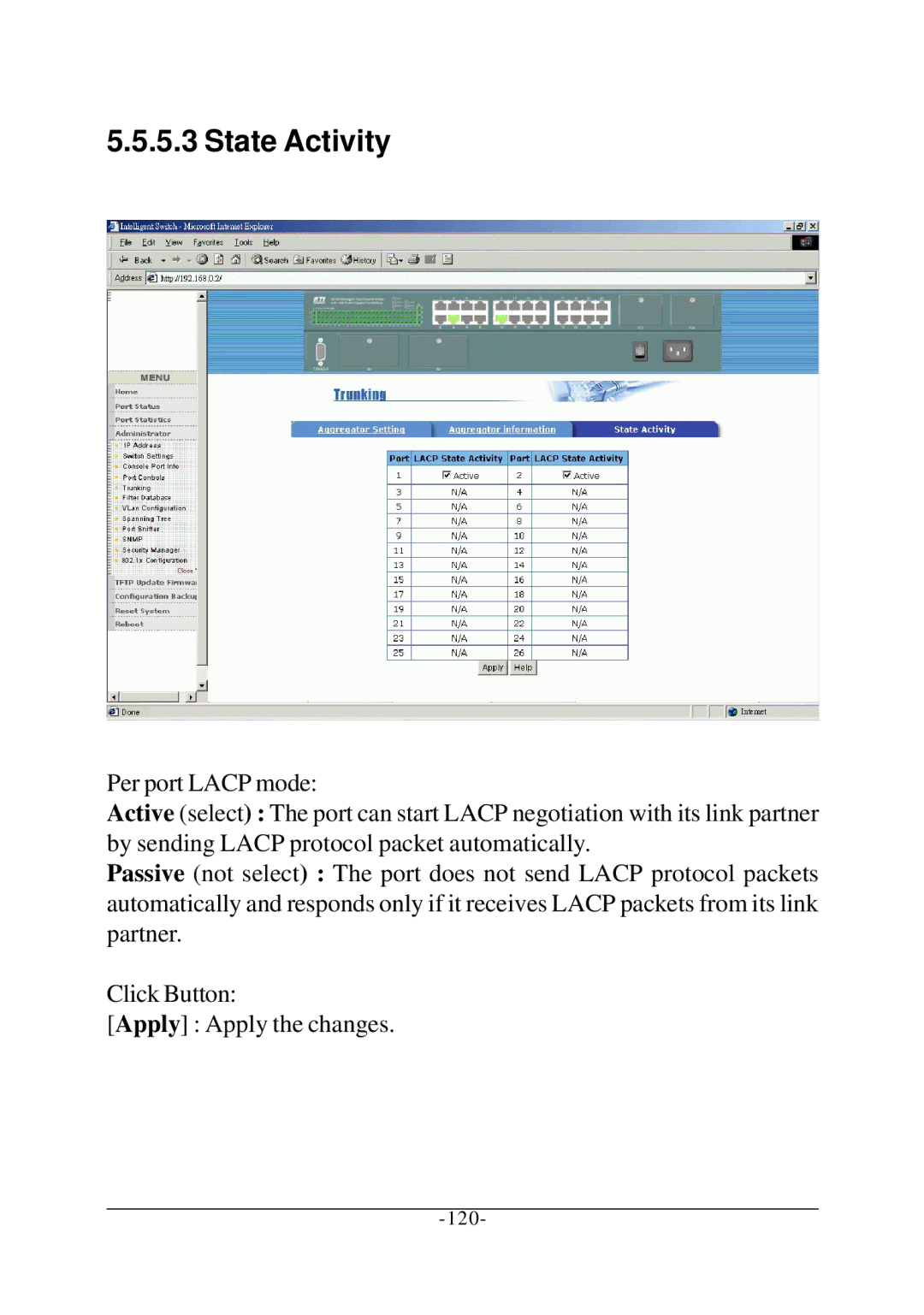 KTI Networks KS-2260 operation manual 120 