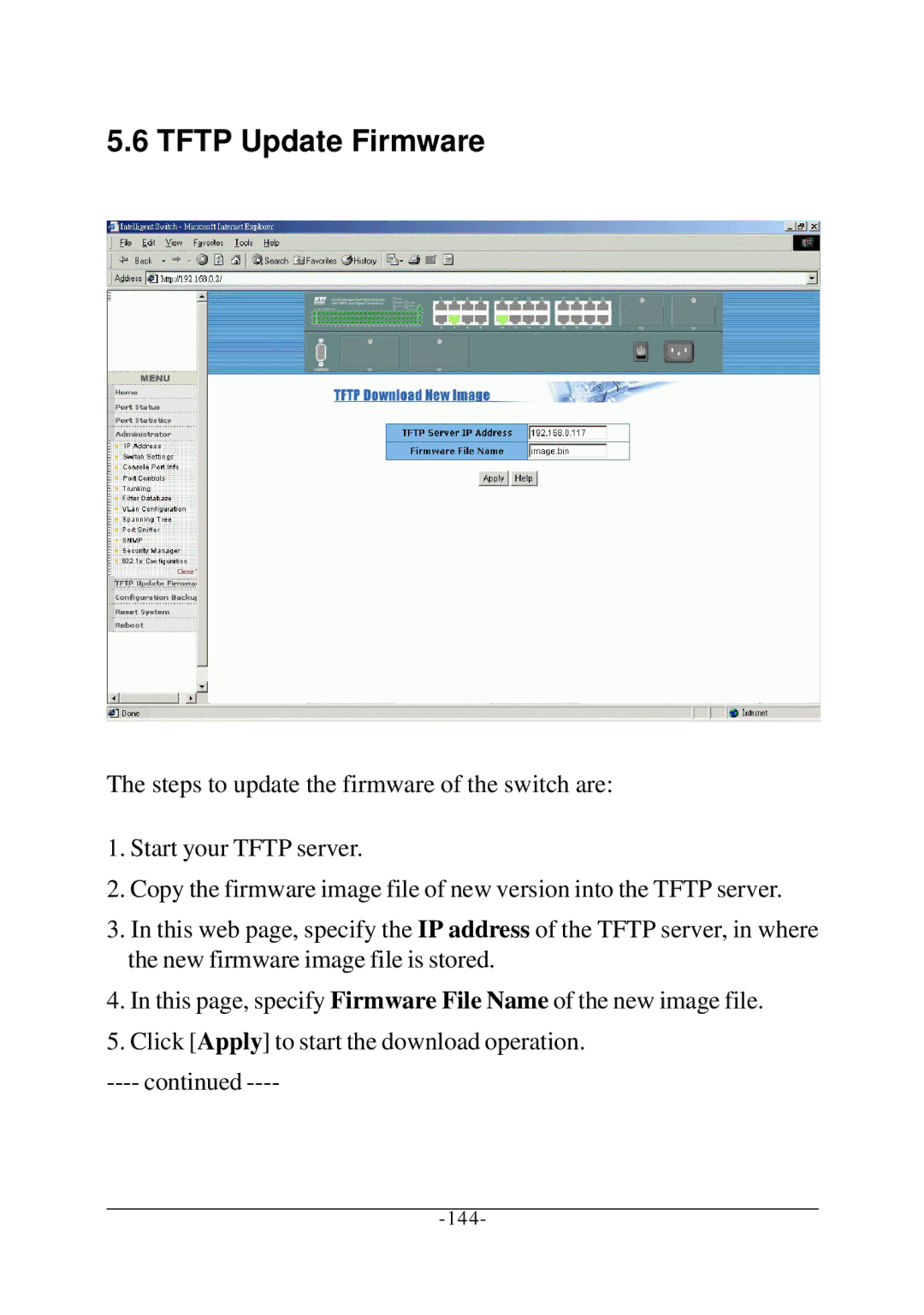 KTI Networks KS-2260 operation manual 144 