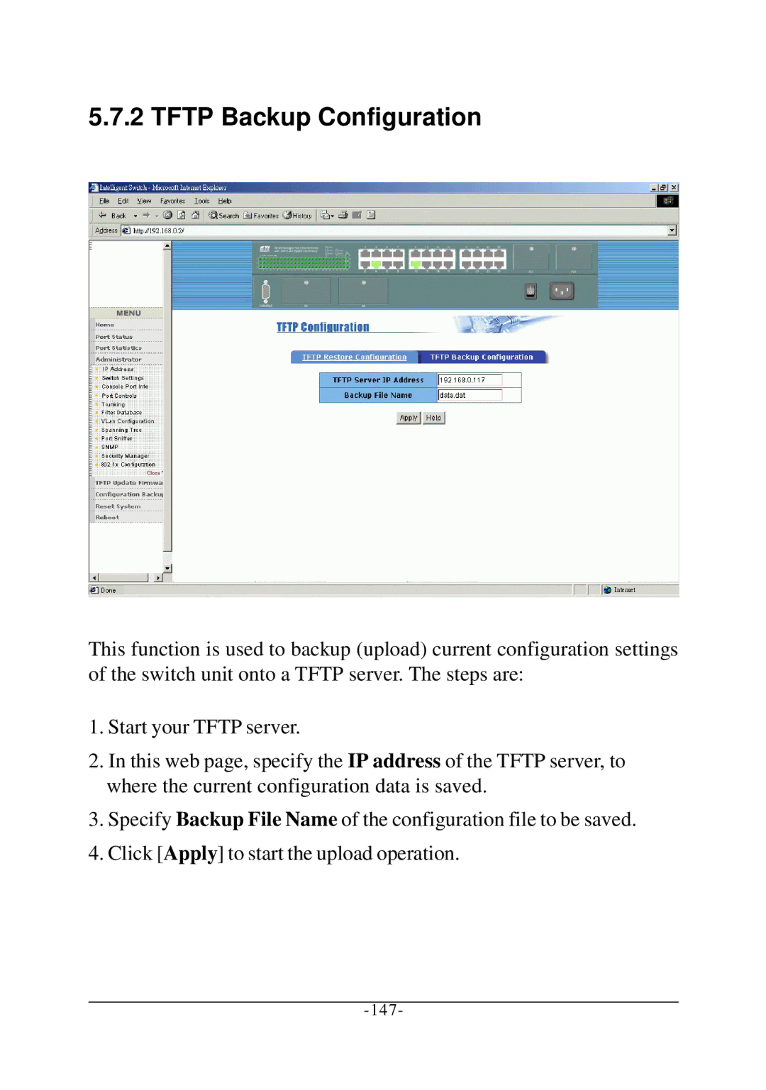 KTI Networks KS-2260 operation manual 147 