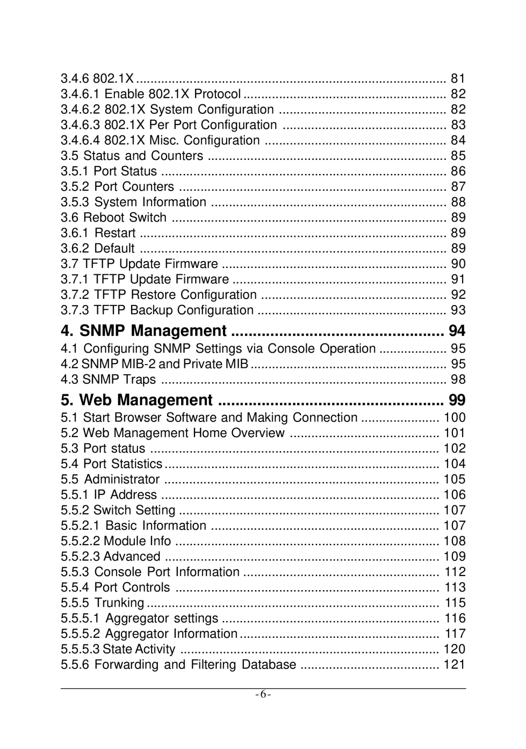 KTI Networks KS-2260 operation manual Snmp Management 