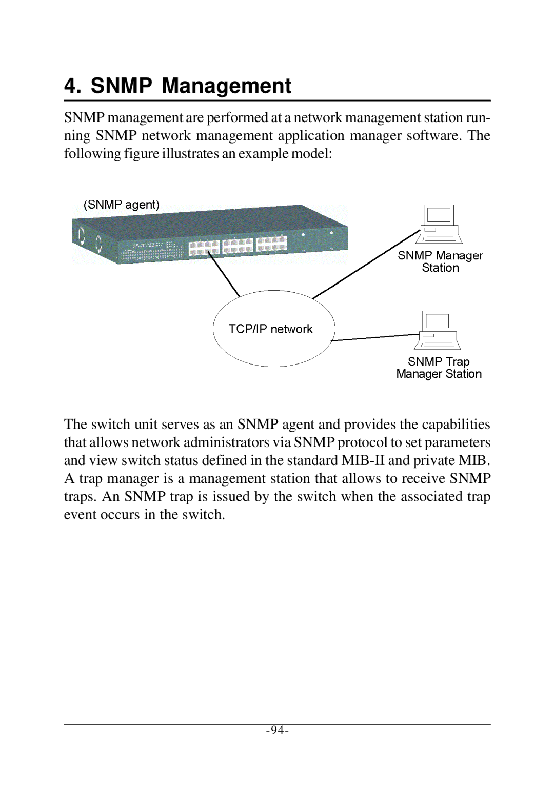 KTI Networks KS-2260 operation manual Snmp Management 