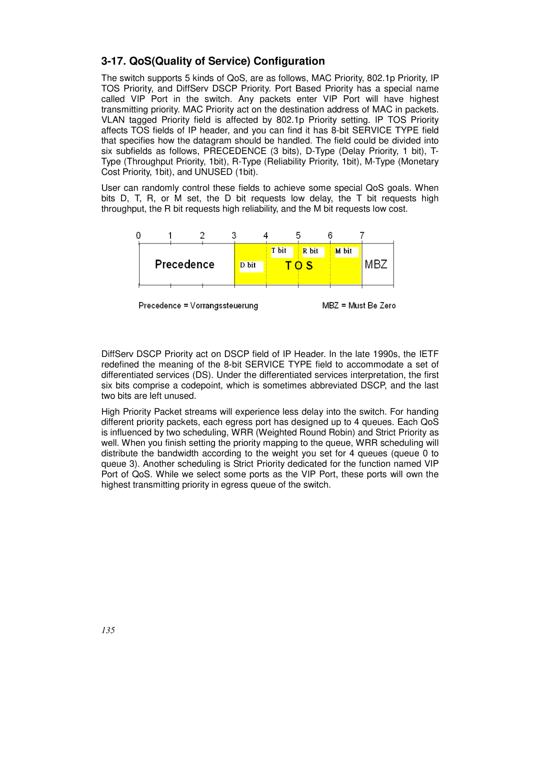 KTI Networks KS-2262 user manual QoSQuality of Service Configuration 