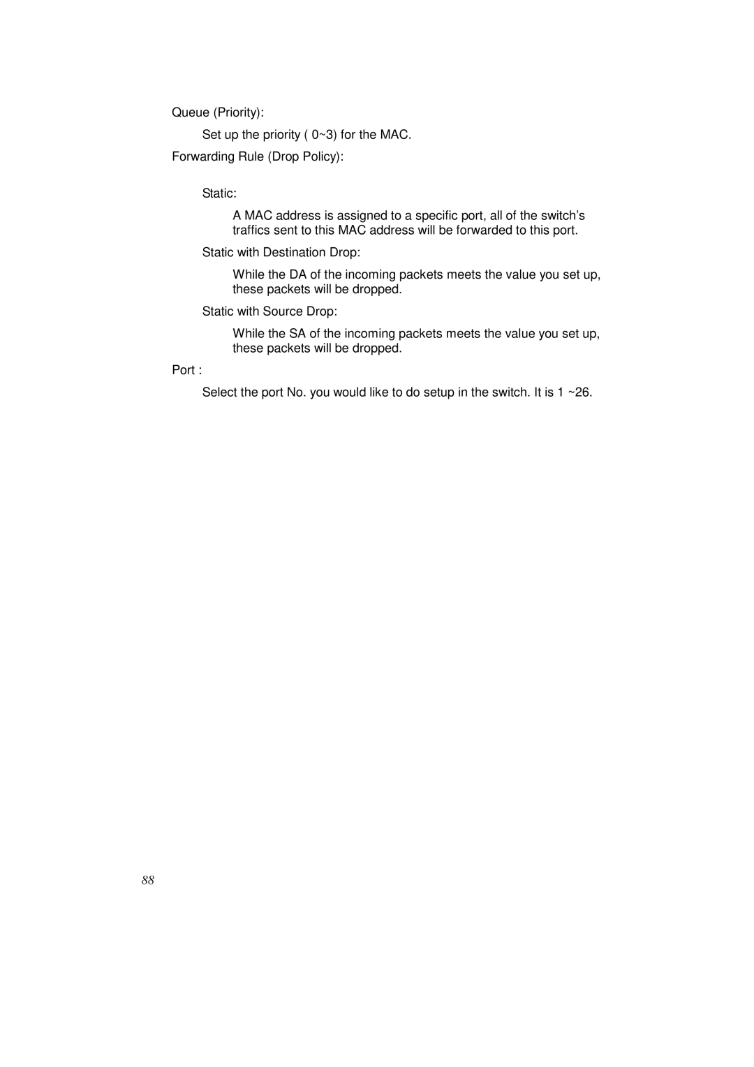 KTI Networks KS-2262 user manual 