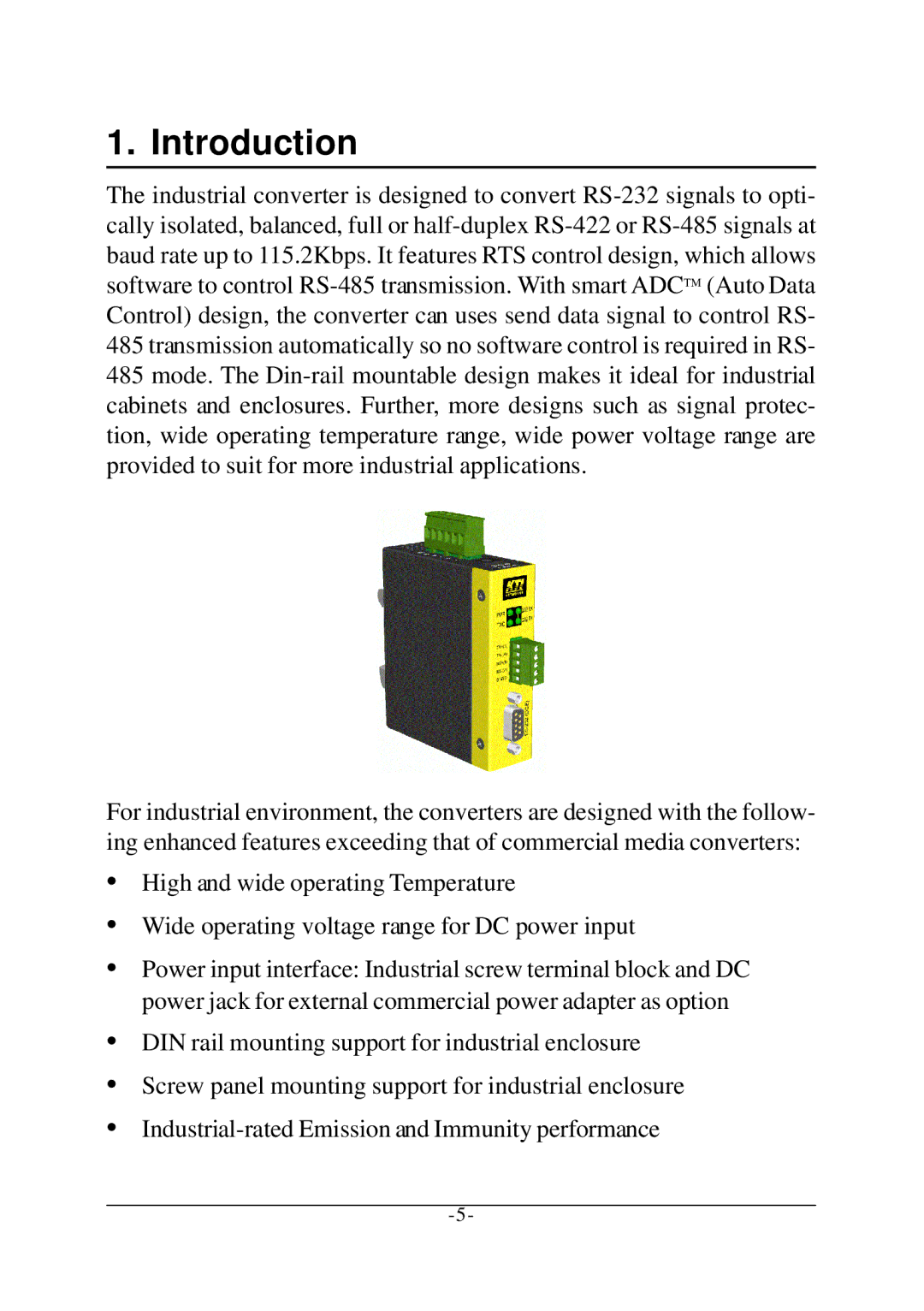 KTI Networks KSC-240 manual Introduction 