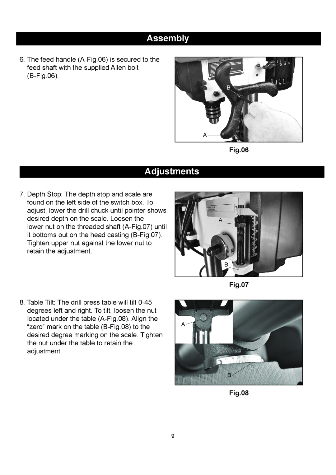 Kuhn Rikon 30-100 owner manual Adjustments 