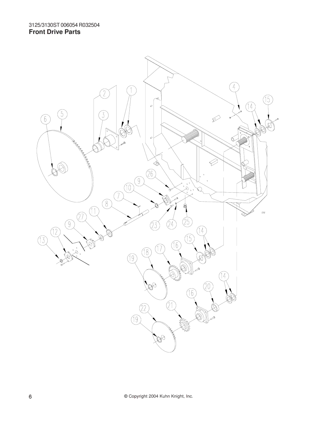 Kuhn Rikon 3130, 3125 instruction manual Front Drive Parts 