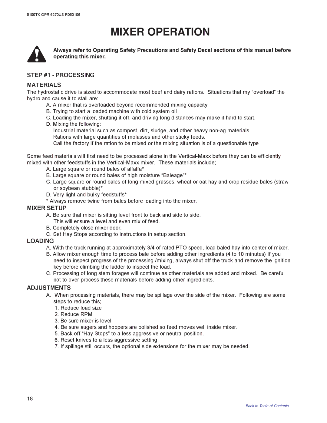 Kuhn Rikon 5100 instruction manual Step #1 Processing Materials 