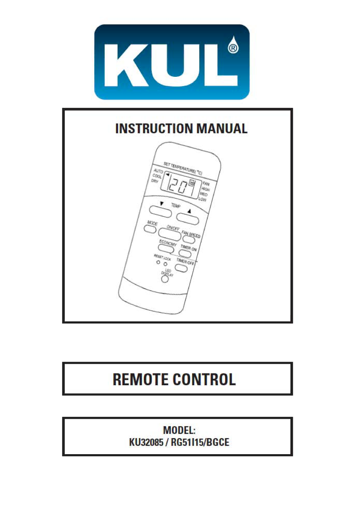 Kul KU32085 manual 