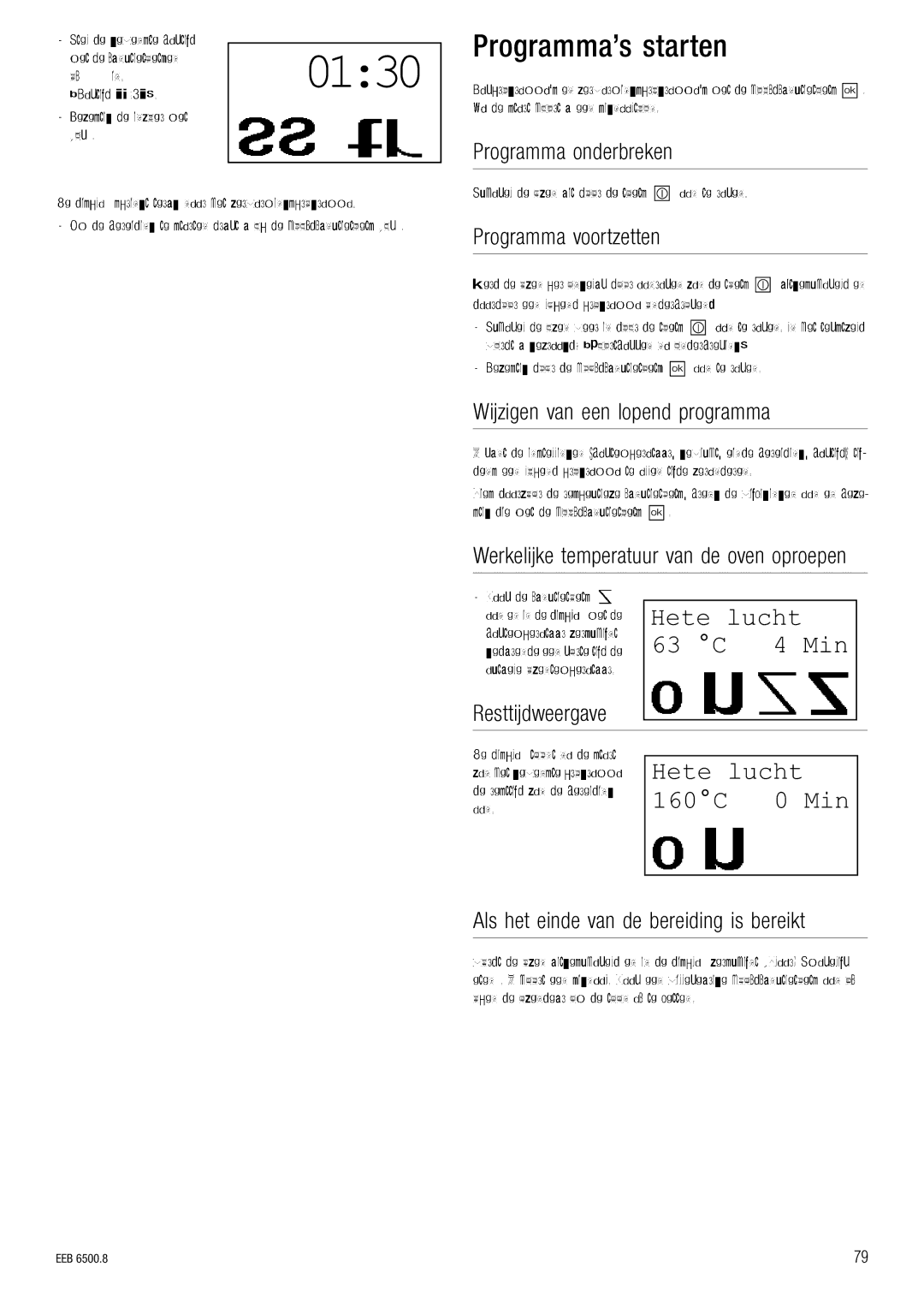 Kuppersbusch USA EEB 6500.8 installation manual MêçÖê~ãã~Ûë=ëí~êíÉå 