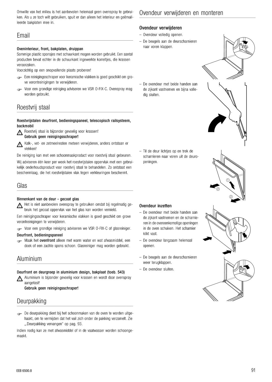 Kuppersbusch USA EEB 6500.8 installation manual LîÉåÇÉìê=îÉêïáàÇÉêÉå=Éå=ãçåíÉêÉå 