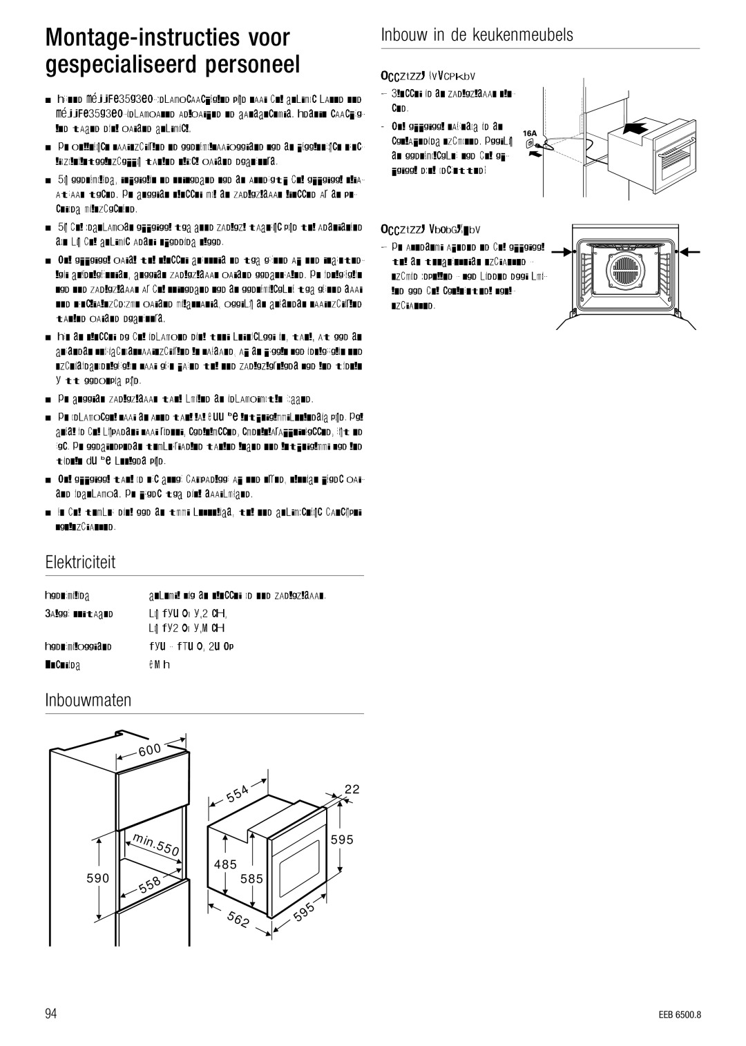 Kuppersbusch USA EEB 6500.8 installation manual BäÉâíêáÅáíÉáí FåÄçìïã~íÉå 