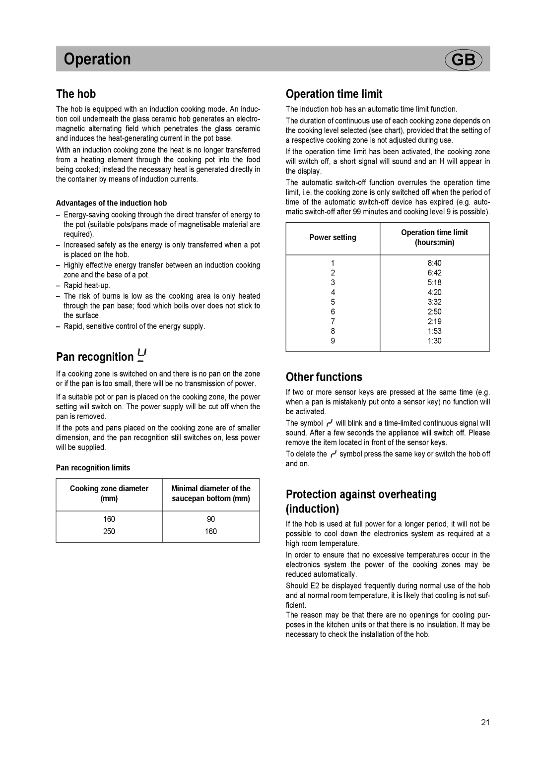 Kuppersbusch USA EKI 407.0M installation instructions Operation 