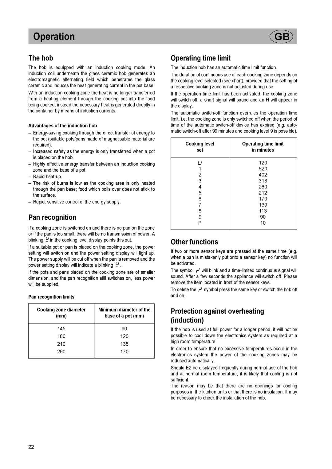 Kuppersbusch USA EKI 807.2, EKI 607.2, EKI 848.0 installation instructions Operation 