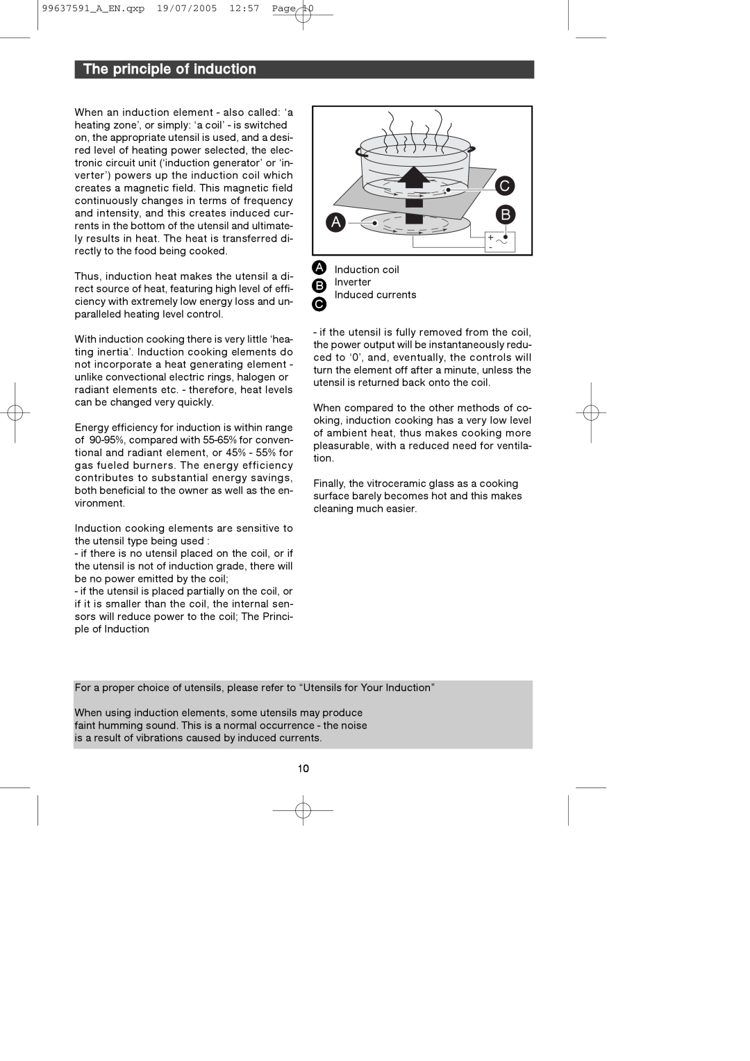 Kuppersbusch USA EKI326UL manual The principle of induction 