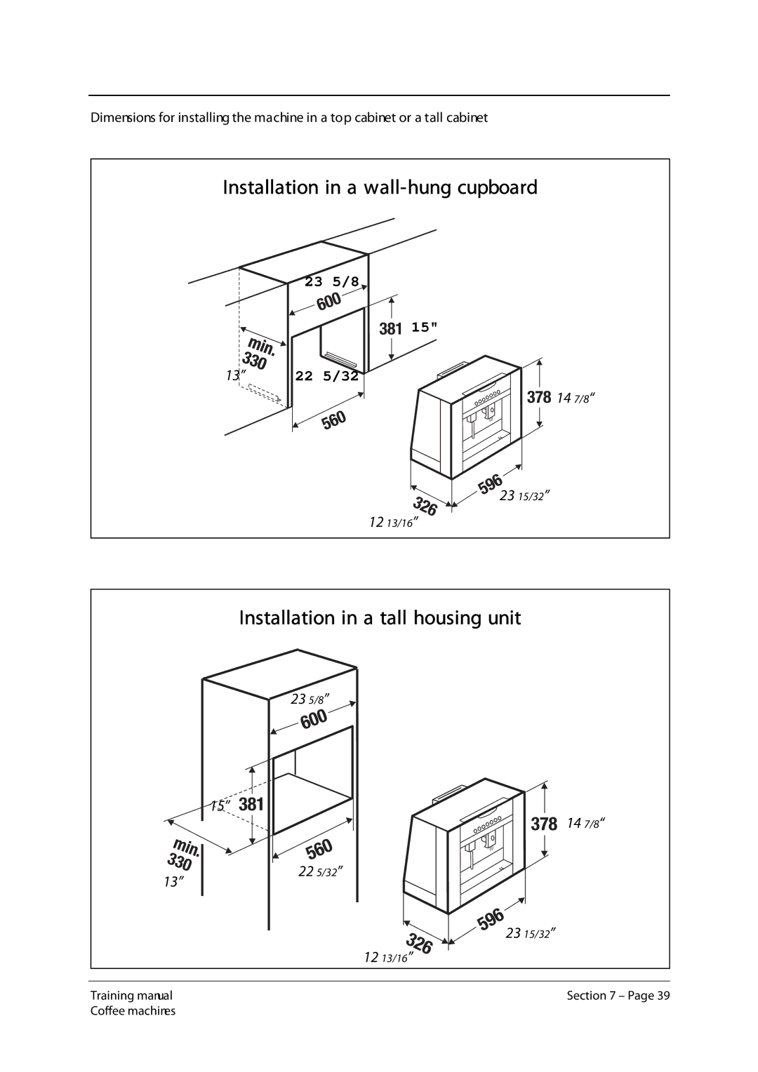 Kuppersbusch USA EKV 6600.0 manual Installation in a wall -hung cupboard 