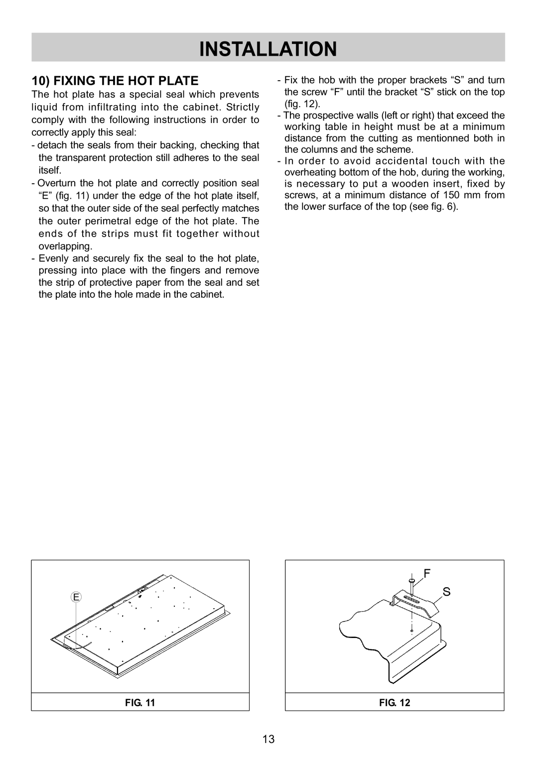 Kuppersbusch USA GKS9751.0 M-UL, GKS 6740.0 M-UL, GKS 3720.0 M-UL manual Fixing the HOT Plate 