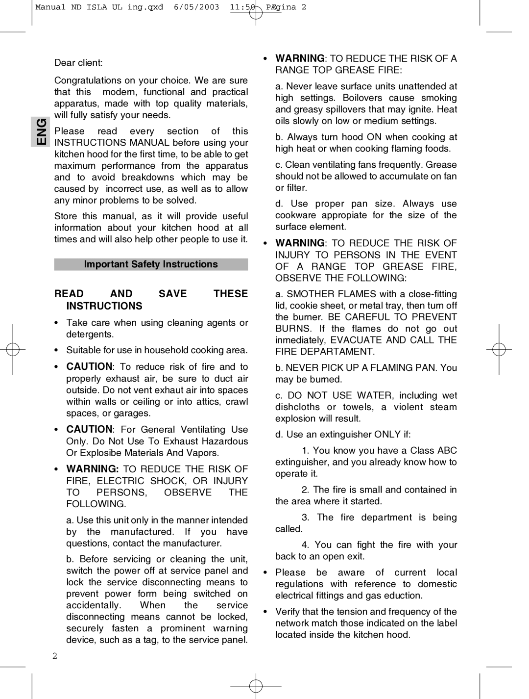 Kuppersbusch USA IKD 1157.1 GE-UL installation instructions Eng, Important Safety Instructions 