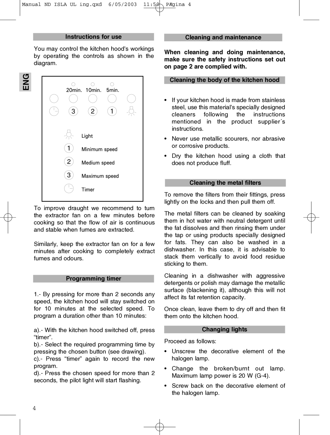 Kuppersbusch USA IKD 1157.1 GE-UL Instructions for use Cleaning and maintenance, Programming timer, Changing lights 