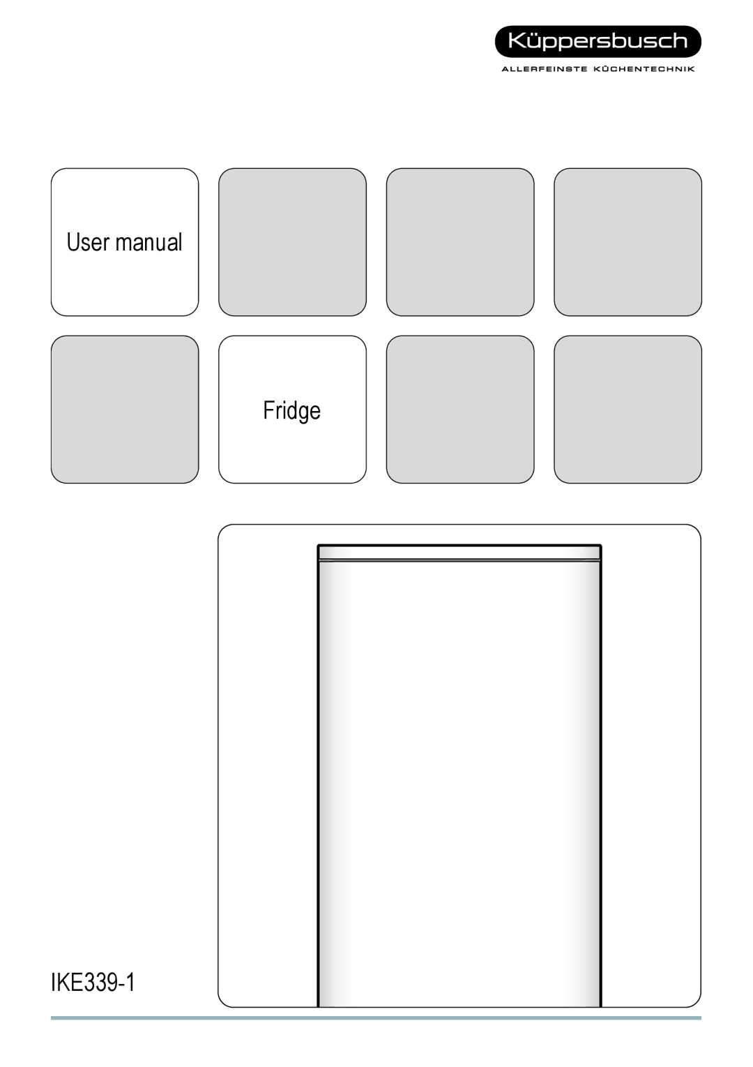 Kuppersbusch USA user manual Fridge IKE339-1 