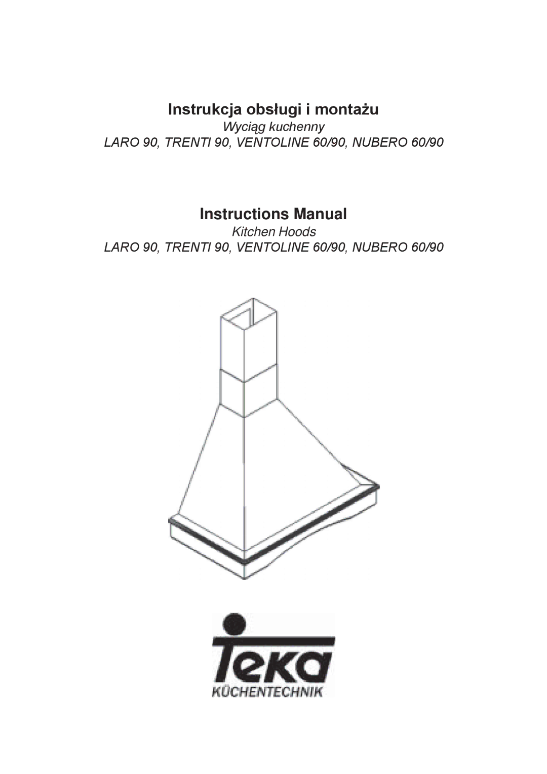 Kuppersbusch USA Kitchen Hoods manual Instrukcja obsługi i montażu 