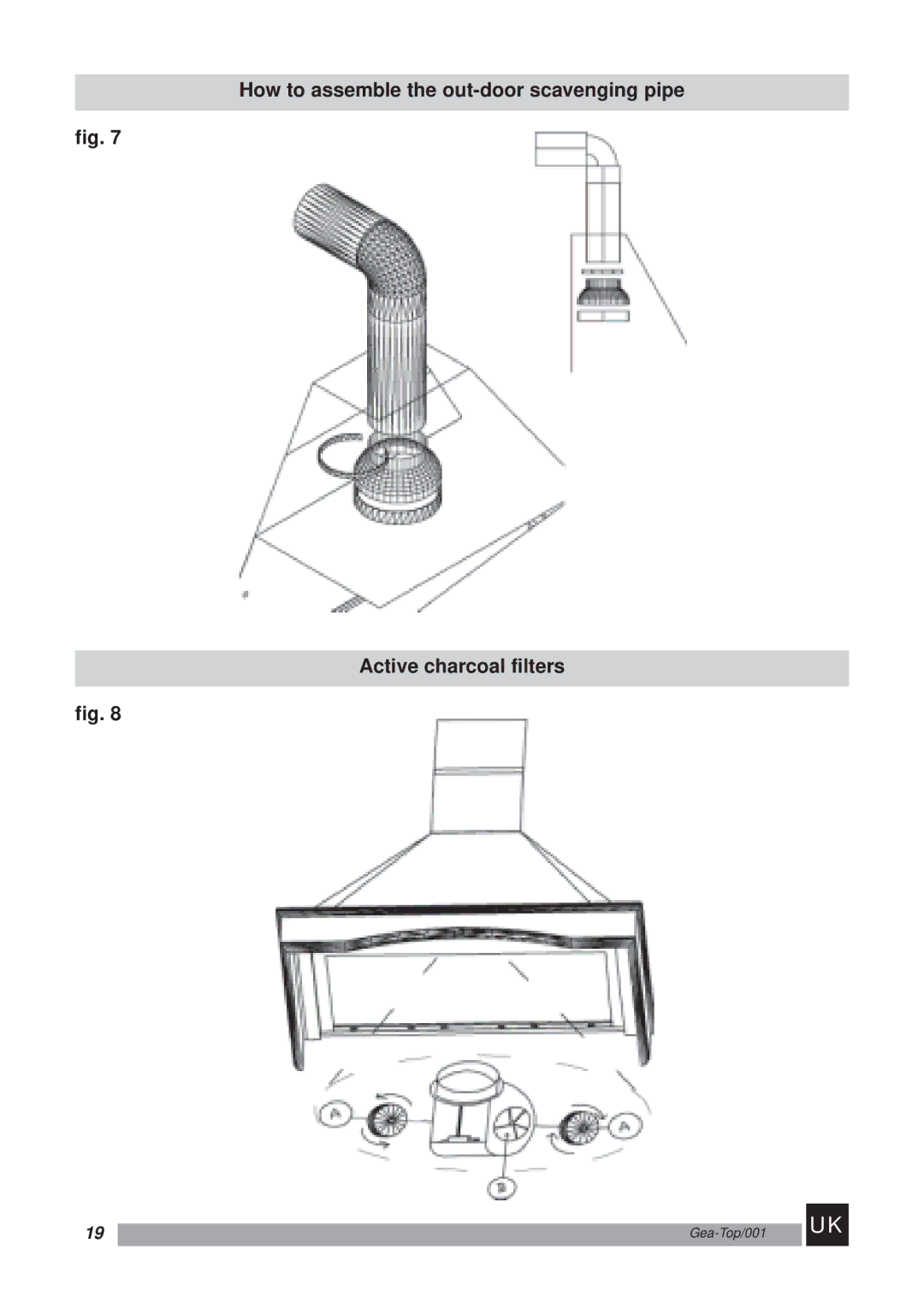 Kuppersbusch USA Kitchen Hoods manual Gea-Top/001 