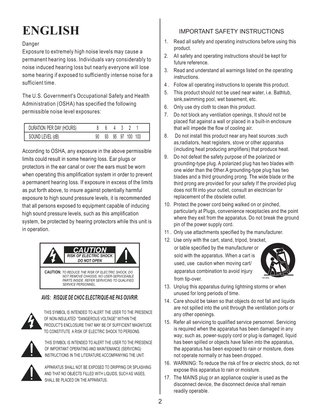 Kustom GROOVE 600TM owner manual English 