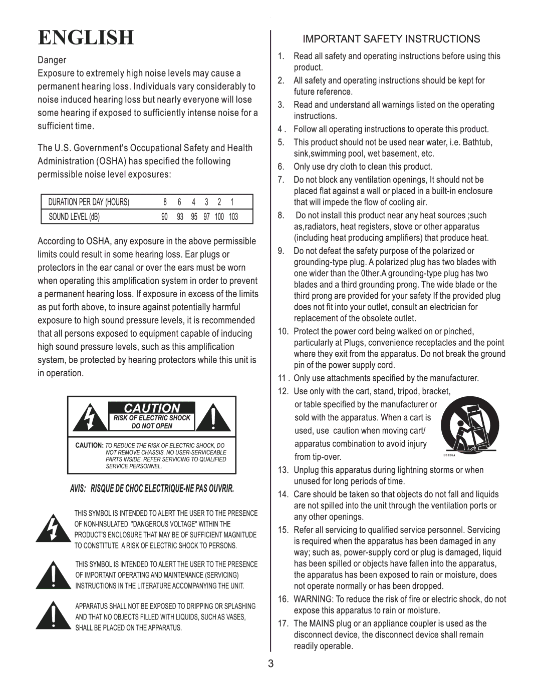 Kustom HV 100THD owner manual 