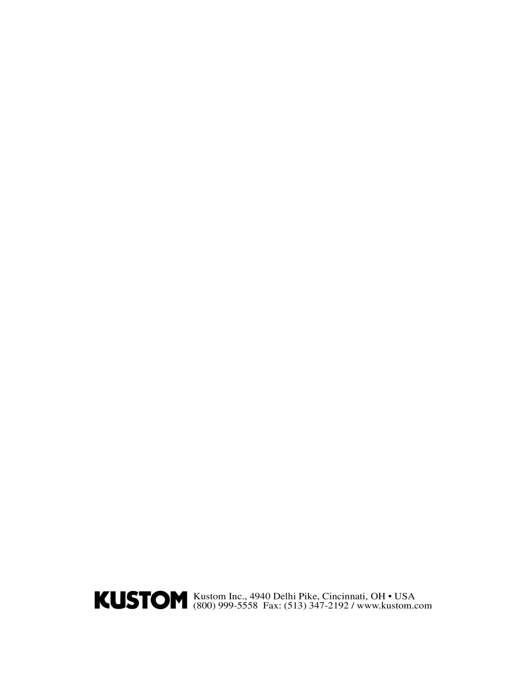 Kustom KPM7200 manual 