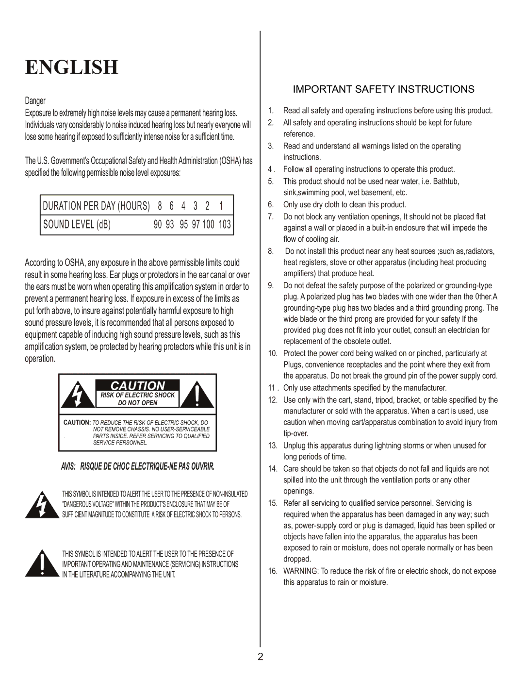 Kustom KPM8420 owner manual English 