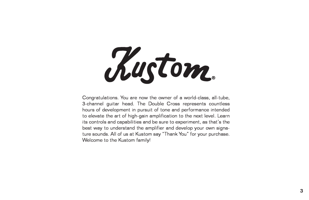 Kustom none manual 