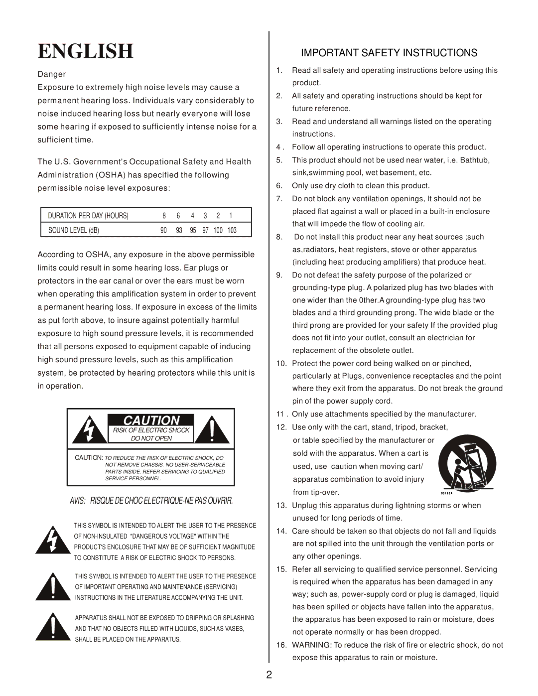 Kustom Profile System Two owner manual English 