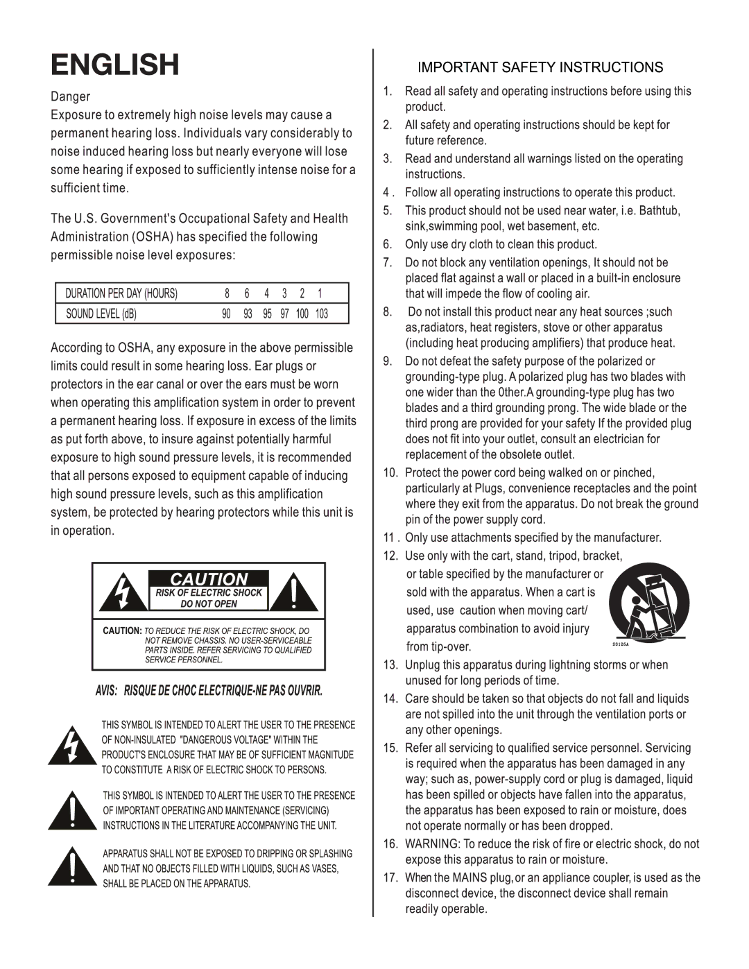 Kustom V5 owner manual 