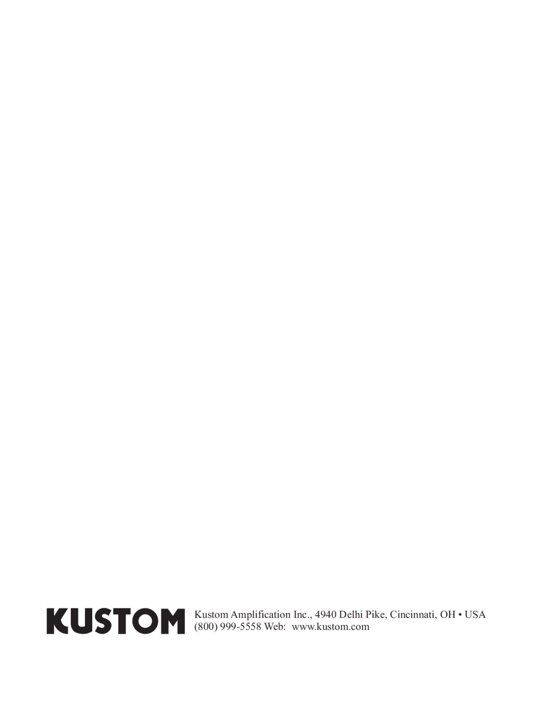 Kustom WAV 210 owner manual 