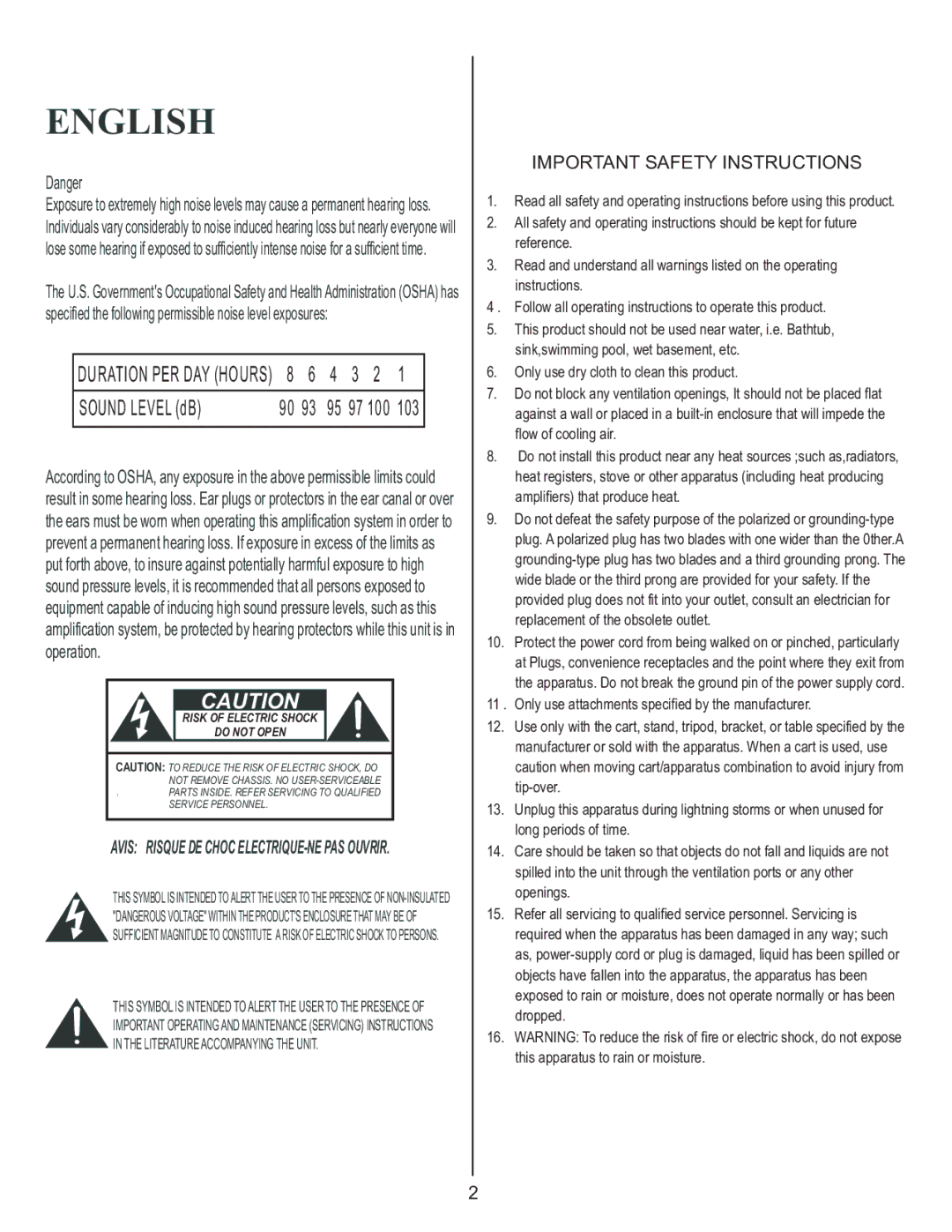 Kustom WAV 210 owner manual English 