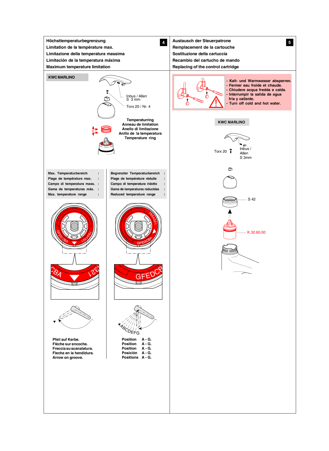 KWC 168, K.12.21.42 manual Efg 