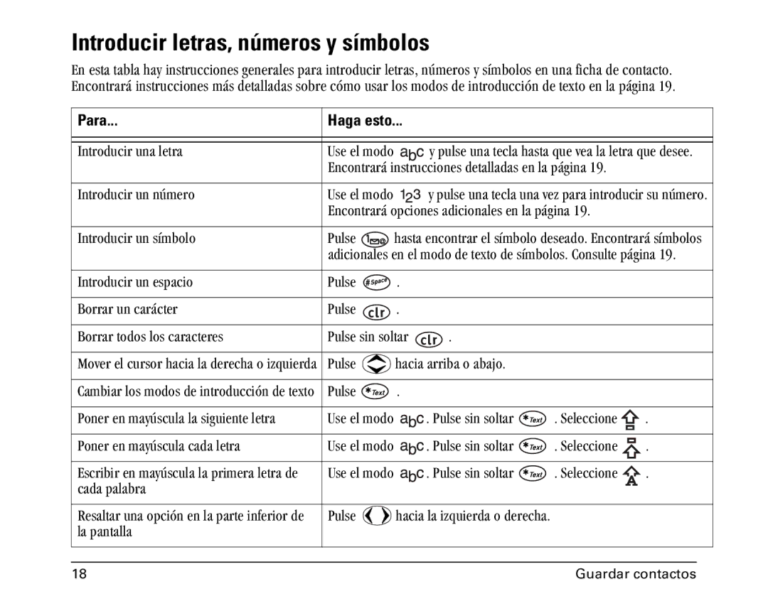 Kyocera 1100 manual Introducir letras, números y símbolos, MçåÉê=Éå=ã~óëÅìä~=Å~Ç~=äÉíê~ RëÉ=Éä=ãçÇç= 