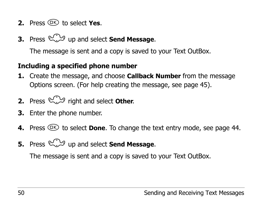 Kyocera 1135 manual Sending and Receiving Text Messages 