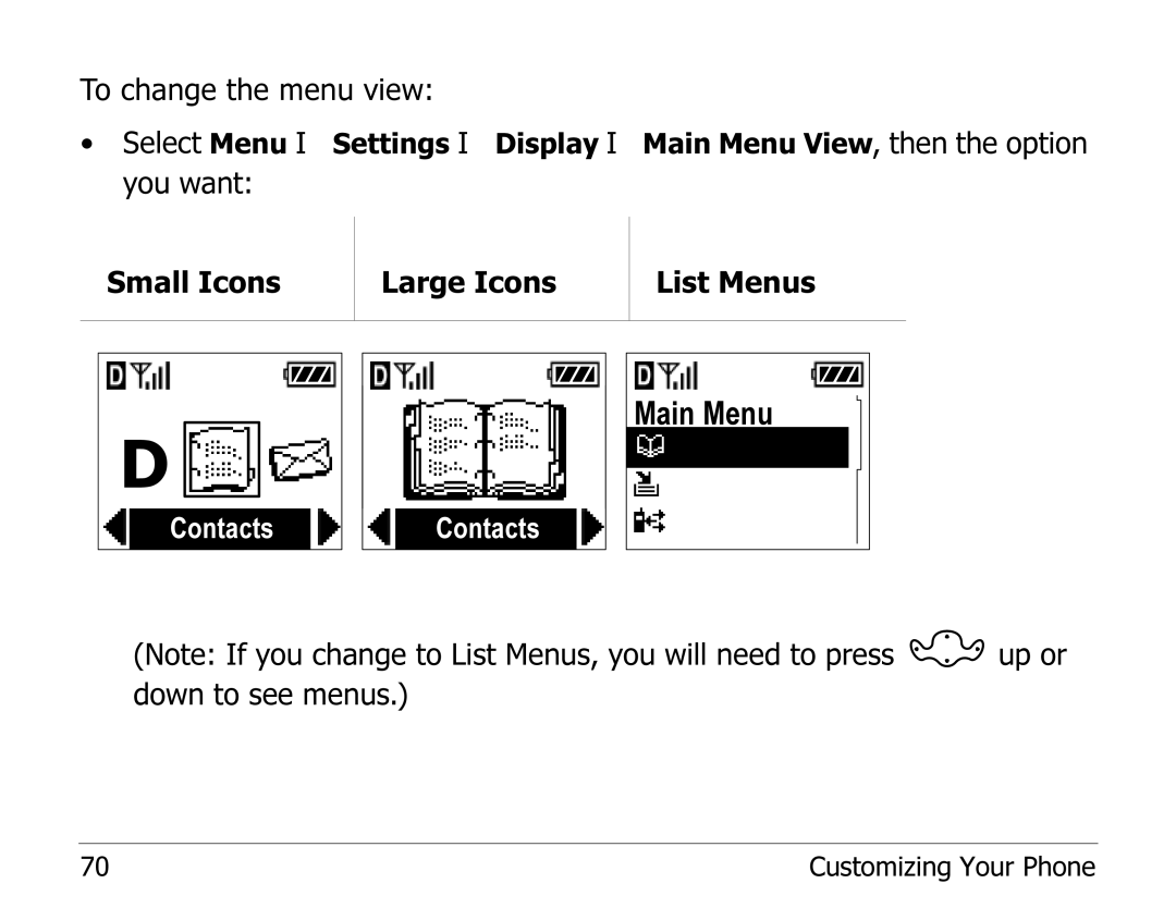 Kyocera 1135 manual Main Menu 